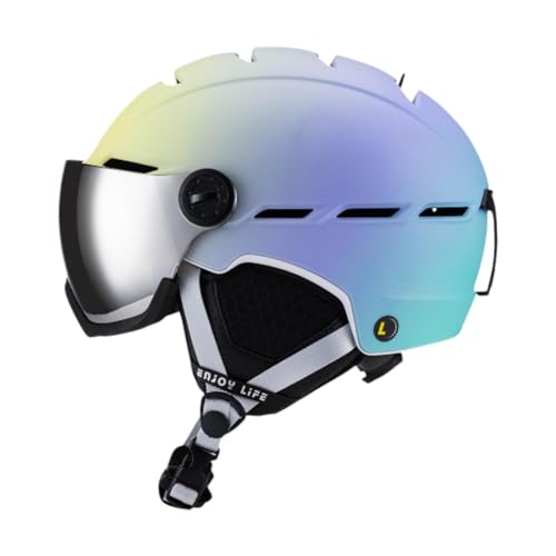 Casco de snowboard con espuma contra impactos para evitar lesiones en caídas sobre hielo