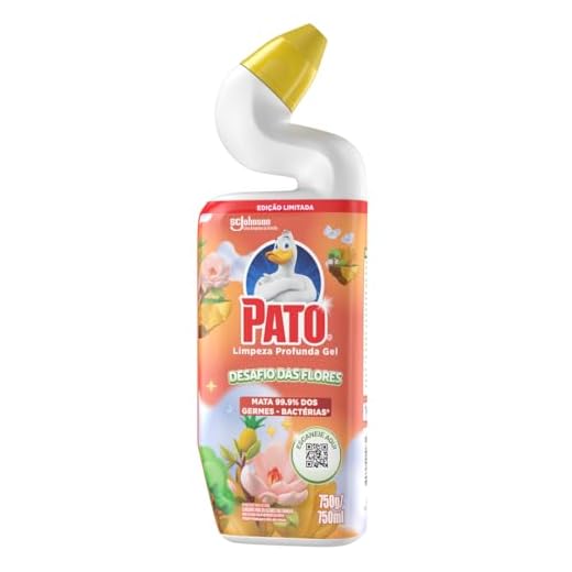 Pato Limpador Sanitário Limpeza Profunda Gel Edição Limitada Desafio das Flores 750ml