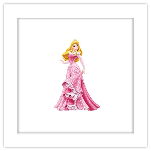 Trends International Gallery Pops Disney Princess - Princess Aurora Sparkle and Shine Wall Art Wall Poster, 12" x 12", White Framed Version by Trends International - Used condition - US$18.24
