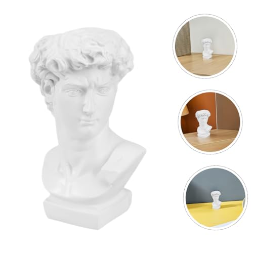 Estatua retro David iplusmile jarrón decorativo de resina tallada para mesas elegantes 8