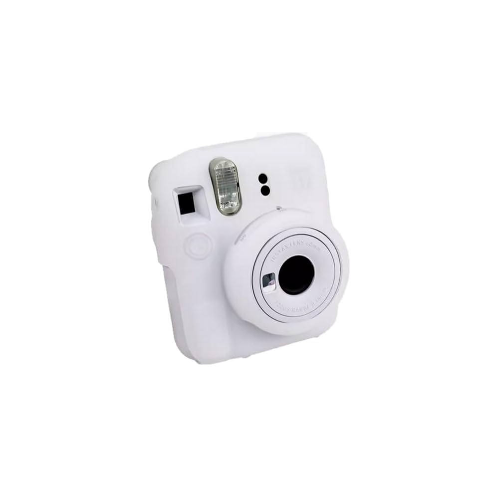 Miękki silikonowy futerał na aparat przezroczysty gumowy pancerz osłona korpusu osłona do aparatu Fujifilm Instax Mini 12 Instant Film, Przezroczysty