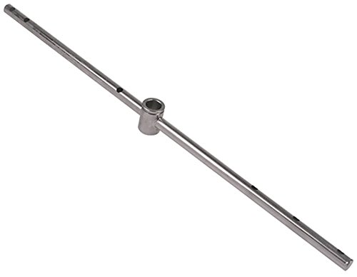 Hoonved CAP7E, CAP10DE EP - Brazo de fregadero para lavavajillas (500 mm de longitud superior, 16 mm de diámetro, 6 boquillas, acero inoxidable)