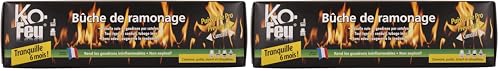 VNM KO Feu buche de ramonage Tous conduits y Compris INOX. Cheminées Ouvertes ou fermées, poele et chaudières (Lot de 2)