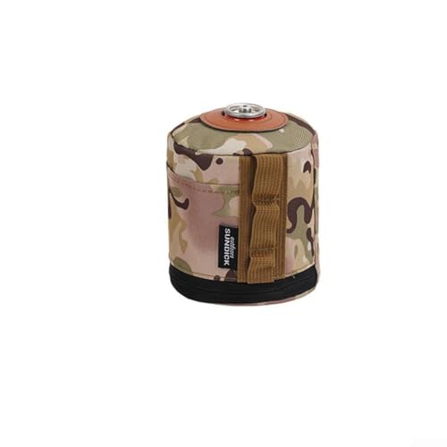 Bolsa protectora plana para cilindro de gas diseñada para uso en campamento para minimizar el polvo y los daños físicos (negro (MC camuflaje (L))