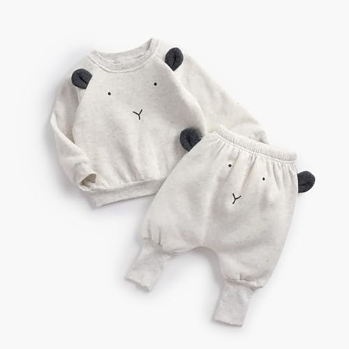 Infant Boys Girls Long Sleeve Cute Cartoon Animals Sweatshirt Blouse Tops Warm Trousers Toddler Suspenders Outfit4