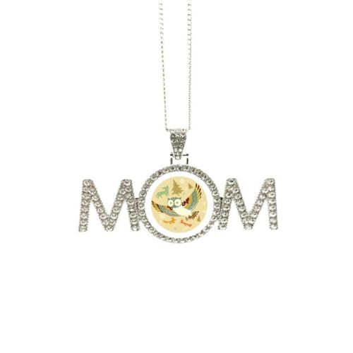 Collier motif floral avec oiseaux pour une grand-mère chérie