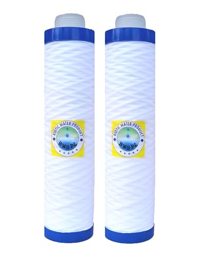 RO Filter, 9 inch PP Yarn Wound MLT Water Filter Candles, Pre Filter Cartridge for Water Purifier Compatible with LG, Aquaguard Pre Filter Candle & Livpure Pre Filter (Pack of 2)