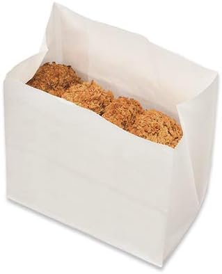 【ケース販売】ルックバッグ No.4S 白 ムジ（窓無し） 白 2000枚 福助工業