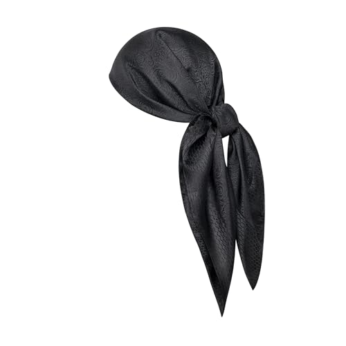 Image of 35 inch Men's Large Square Jacquard Scarf - Cowboy Wild Rugged Style, With Gift Packed