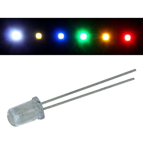50 LEDs 5mm Concave Rot Wasserklares Gehäuse Rote Konkav LED RED