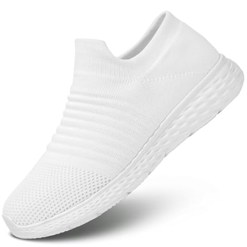 Women's Slip On Running Shoes Non Slip Walking Shoes Lightweight Gym Workout Shoes Breathable Fashion Sport Shoes