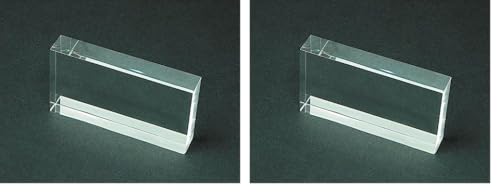 Image of United Scientific Supplies RCB075 Rectangular Block, 15 mm Height, 50 mm Wide, 75 mm Length, Acrylic (Pack of 2)