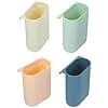 4Pcs Cart Hanging Cups Holder for Rolling Cart, Mini Desktop Storage Organizer, Multi-Functional Space-Saving Hanging Bins, Assorted Colors, 4.33X3.14X1.18In