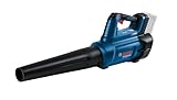 Bosch Professional 18V System soplador a batería BITURBO GBL 18V-750 (caudal de 780 m³/h, velocidad del aire de hasta 198 km/h, velocidad de giro variable, incl. boquilla, sin batería/cargador)