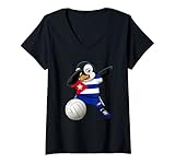 Photo Gallery donna dabbing pinguino cuba pallavolo bandiera cubana volley sport maglietta con collo a v Photo Gallery donna dabbing pinguino cuba pallavolo bandiera cubana volley sport maglietta con collo a v