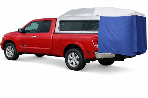 DAC DA2 Full-Size Truck Bed Tent for Caps– Fits Ford F-150, Chevy Silverado, Toyota Tundra, Tacoma (2005+), Tailgate ≥ 58' – Converts Truck with Cap into Camping Tent