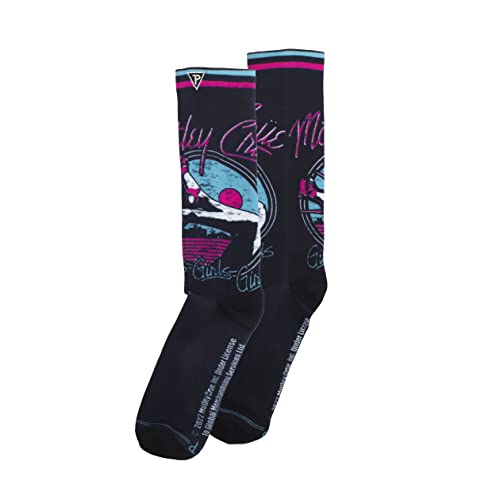 PERRI'S SOCKS Motley Crue Officially Licensed Dye Sublimation Crew Socks - Soft & Breathable, Cushioned Novelty Rock Band Socks for Men and Women - Special Edition Series - Standard Size4