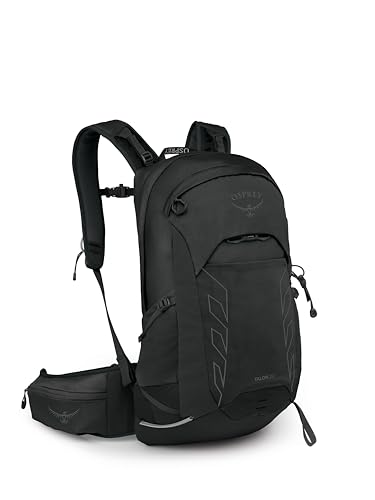 Image of Osprey Talon 22L Men's Lightweight Hiking Backpack - Small Daypack for Travel & Camping, Black /Coal Grey, Extended Fit