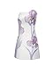 JW PEI Women's Iris Floral Print Strapless Dress - Purple