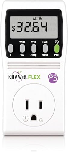 P3 International P4456 Kill A Watt Flex Plug-in Electricity Usage