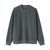 無印良品 紳士 二重編みクルーネックプルオーバー メンズ AB1Q5A6S ダークネイビー XL