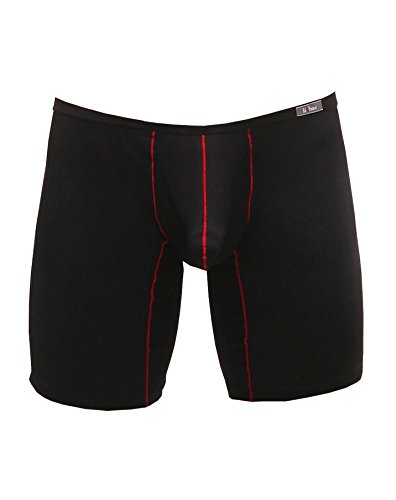 Winday Men's Sexy Briefs Thong G-string Elastic Smooth Bikini Airplane Underwear N4011 1-Pack Black1 XXL/US XL