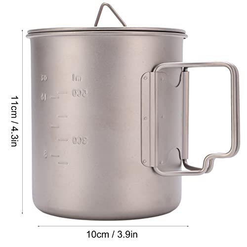 Tasse d'eau portable en titane camping et tasses de voyage légères - 6