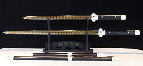 1 Set Shord Han Jian Chinese Sword -Red Folded Steel Blade