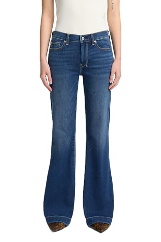 7 For All Mankind Women's B(Air) Tailorless Dojo Wide Leg Trouser Jeans, Medium Melrose