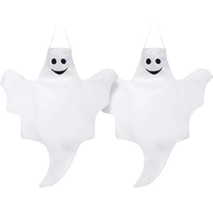 Skylety 2er-Pack Halloween Geisterwindsäcke