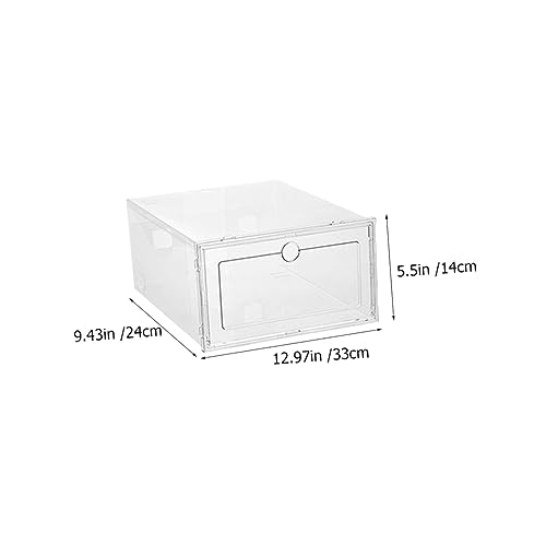 Boîtes de rangement transparentes pour chaussures de sport robustes Alipis - 3