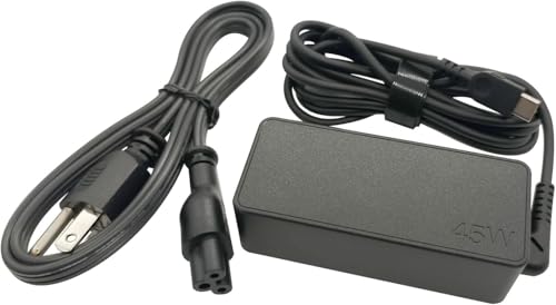 Lenovo 45W USB Type C AC Adapter for ThinkPad X1 Series-X395, ThinkPad X1 Series-X280, ThinkPad X...