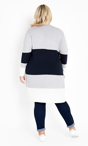 Image of Avenue Women's Keelyn Colorblock Cardigan