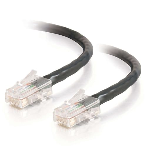 Image of C2G 24508 Cat5e Crossover Cable - Non-Booted Unshielded Network Crossover Patch Cable, Black (7 Feet, 2.13 Meters)