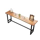Design compact : cette table de bar est parfaite pour les petits espaces grâce à son profil mince. Idéale comme petite table de cuisine ou petite table à manger, elle offre une grande surface tout en s'adaptant parfaitement aux murs. Excellent pour les appartements et cafés compacts à la recherche de tables de bar fonctionnelles qui améliorent votre expérience culinaire sans sacrifier l'espace.