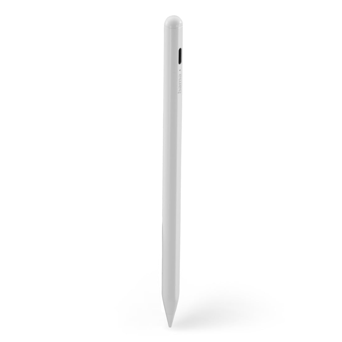 HAMA | Lápiz Óptico para iPad (Compatible con Todos los Ipads Actuales, Carga Rápida, Batería Duradera, 12 Horas de Uso) Color Blanco