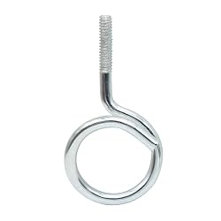 Qlvily 100 Pieces 1-1/4″ Threaded Bridle Rings, Heavy Duty Galvanized Steel Cable and Wire Support for Low Voltage Cable Management