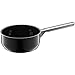 Produktbild WMF Fusiontec Inspire Stielkasserolle, 16 cm ohne Deckel, kleiner Topf 1,3l, Kochtopf klein, Nudeltopf, Milchtopf Induktion, High-Tech Keramik, kratzfest, unbeschichtet, schwarz, Made in Germany