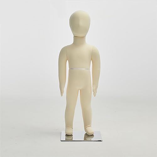 Maniquí de torso infantil de 4 años ajustable y desmontable para escaparates 2