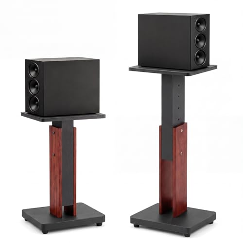 S 18 To 28 Inches Heavy Duty 50 Lbs Wood Vinyl Record Player Stands Pair For Studio Housewarming Home Decoration
