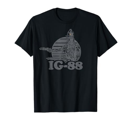 T-shirt Star Wars IG-88 Bounty Hunter Badge Graphic T-Shirt C1
