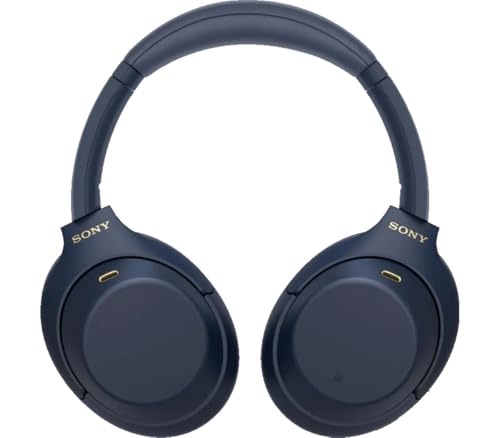 Sony WH-1000XM4 kabellose Bluetooth Noise Cancelling Kopfhörer (30h Akku, Touch Sensor, Schnellladefunktion, optimiert für Amazon Alexa, Headset mit Mikrofon) Midnight Blue