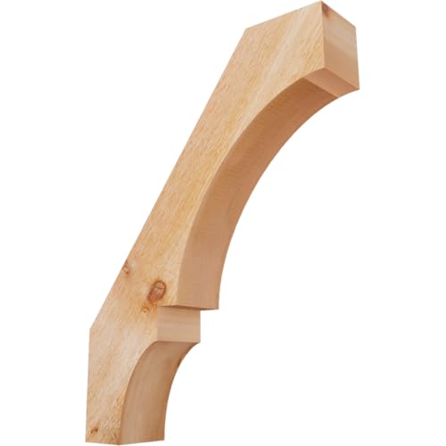 Ekena Millwork BRC04X18X24BOA00RWR 4"W x 18"D x 24"H Balboa Rough Sawn Knee Brace, Western Red Cedar