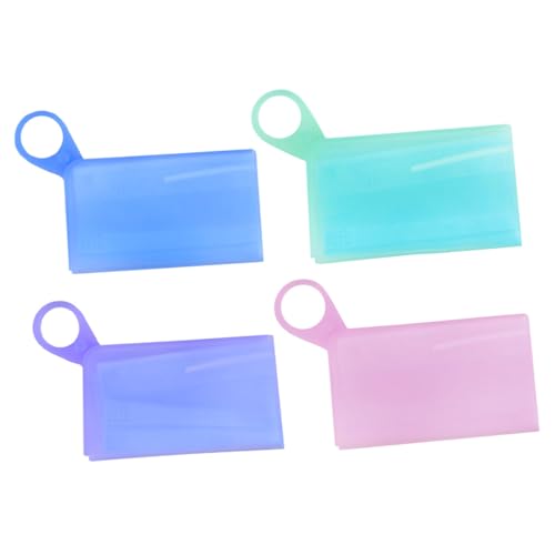 ORFOFE 2 Piezas De Soporte Portátil De Silicona Para El Cuidado De La Piel Contenedor De Almacenamiento Temporal Con Clip Accesorio De Viaje Para El Hogar Y Las Compras