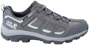 Jack Wolfskin Women's Vojo 3 Texapore Low Hiking Shoe Boot, Tarmac Grey/Light Blue, 6 | Image 1