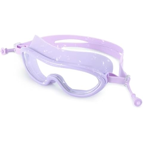 DreamCalf Kids Swim Goggles Swimming Goggles for Boys Girls Anti-Fog Pool Goggles Age 6-12 UV Protection Cover