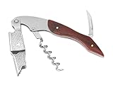 ELEGANTZ Wine Bottle Opener Set – Premium Corkscrew with Foil Cutter & Beer Bottle Opener – Ergonomic Wooden Handle for Smooth Cork Removal – Sommelier Accessories Gift for Wine Lovers
