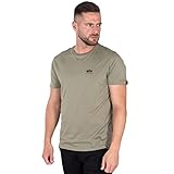ALPHA INDUSTRIES Basic Small Logo T-Shirt (M, Olive)