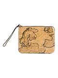 Patricia Nash Cassini Small Printed Leather Wristlet, European Map