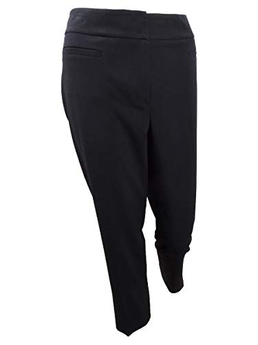 NINE WEST Women's Dress Pants Stretch Cropped Skinny Black 10